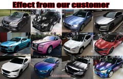 Full Car Wrap Pearl Metal Glitter Satin Matte Chrome Vinyl Sticker Film Strip AB