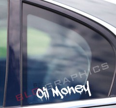 Oil Money Decal Sticker, Front, Side, Back, Window, Bumper, JDM, Truck, Car, SUV