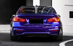ESSMO PET Super Gloss Metallic Royal Indigo Blue Car Vinyl Wrap Decal Like Paint