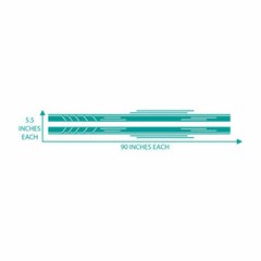 2pc Car Truck Body Side Skirt Racing Stripe Set Multiple colors Made in USA 6+yr