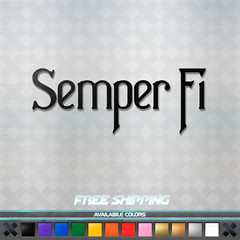 Marines Semper Fi Vinyl Decal Sticker – American Military Car Window Truck USA