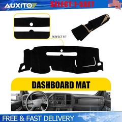 Dashboard Protector Mat Fit 2007-13 Chevy Silverado 1500 & HD Models Black 1-5X