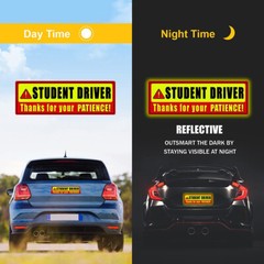 Please Be Patient Student Driver Magnet Car Signs Bumper Sticker Magnetic Decal