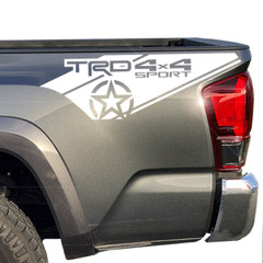 Tacoma TRD 4X4 Sport Decal Bedside Fender Truck Fit Toyota Vinyl Star Sticker