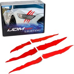 Red Eye Scar Mark Scratch Shape Decals For Car Headlight Headlamp Decoration