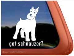 Got Schnauzer? | High Quality Vinyl Dog Window Decal Sticker