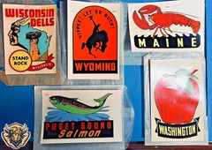 VINTAGE WATER DECAL STICKERS