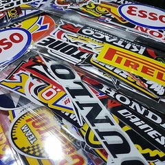 100 Pcs Racing Stickers Decals Motocross Motorcycles Car Vintage Sticker Lot