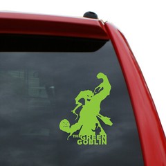 Green Goblin Vinyl Decal | Color: Lime Green | 5″ tall