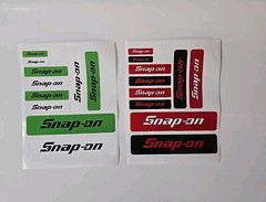 2XPacks Snap On Tools Promo 20 stickers Total Red,White,Black,Green Decal Emblem
