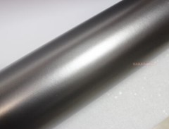 Stretch Car Metal Satin Chrome Glitter Pearl Metal Vinyl Wrap Sticker Zong Grey