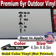 Keeping Count Driving Hits Car Truck Window Laptop Decal Sticker Matte 4.5X8.5