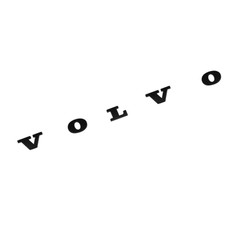 1PC Rear Trunk Lid Letter Badge Nameplate Emblem Sport Fit For Volvo Matte Black