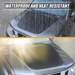 Black Front Exterior Hood Trim Sticker Decal For Nissan Frontier 2009-2017