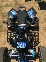 3 Custom Racing Number Plate Decals 4 Colors SX MX ATV Go Kart Dirt Bike Trial