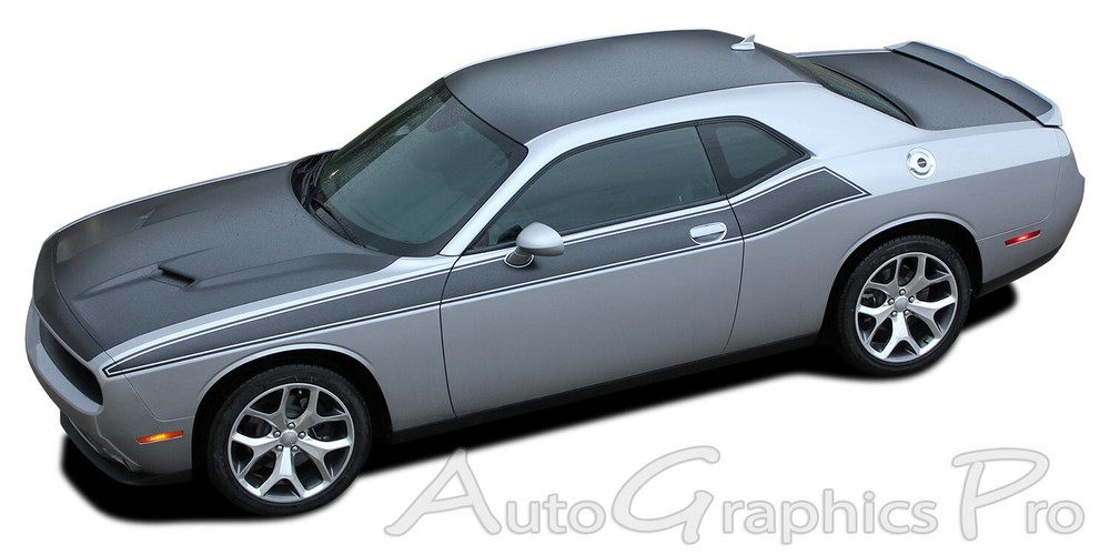 Pursuit T/A Body Stripes Decal 3M Vinyl Graphic for 2011-2023 Dodge Challenger