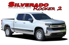 2019-2024 Chevy Silverado Stripes ROCKER 2 Decals Lower Door Vinyl Graphic Kit