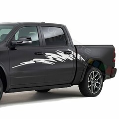 Side Decal for Dodge Ram Crew Cab 1500 2500 3500 Design Vinyl Graphics Sticker