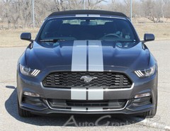 2015-2017 Ford Mustang SLIM RACING STRIPES 7 Inch Wide Hood 3M Pro Vinyl Decals