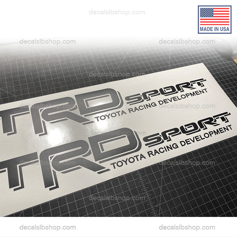 TRD 4X4 Sport decal vinyl bedside Fits Tundra Tacoma Toyata Truck Sticker Pair