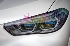 Headlight Hex Holographic Gloss Clear Taillight Tint Film Fog Sticker Honeycomb