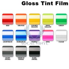 Gloss Purple Color Headlight Taillight Lamp Car Protective Light Tint Film Vinyl