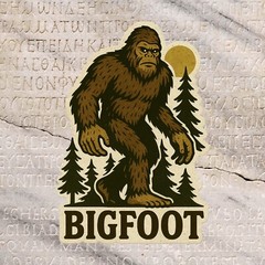 Bigfoot Decal Sticker for Car Truck Window Bumper Sasquatch Graphic DieCut Vinyl