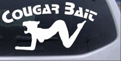Cougar Bait Decal Car or Truck Window Laptop Decal Sticker 4X2.1
