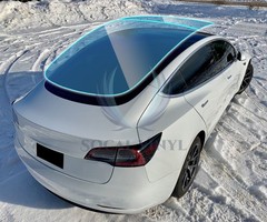 TPU Essmo Security Light Blue Glass Car Sunroof VLT70% UV99% Windshield Sunshade