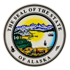Alaska State Seal Decal – Adhesive Printed Vinyl Reflective Sticker