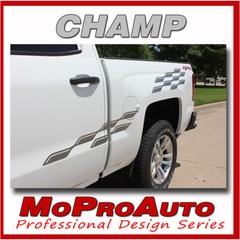 2013-2017 Chevy Silverado 1500 Pickup Truck CHAMP Decals 3M Pro Stripe PDS2363