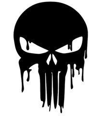 Punisher Skull Dripping Vinyl Decal Car Truck SUV Laptop Tumbler Sticker