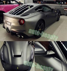 Entire Car Wrap Metallic Matte Chrome Grey Satin Vinyl Sticker – 50FT x 5FT ACAC