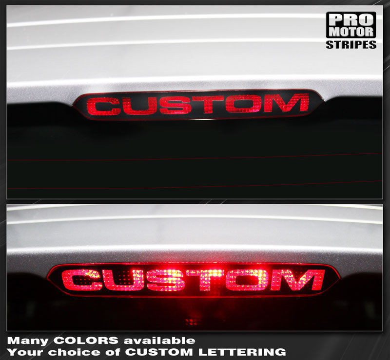 Chevrolet Spark 2013 2014 2015 Third Brake Light Overlay Decal (Choose Color)