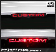 Chevrolet Spark 2013 2014 2015 Third Brake Light Overlay Decal (Choose Color)