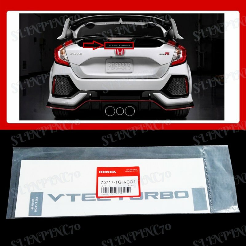 FOR OEM CDM VTEC TURBO DECAL STICKER HONDA CIVIC CTR TYPE R FK8 2017-2019 1PCS