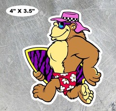 T & C SURF THRILLA KREW – THRILLA GORILLA RUNNING SURF 4″ X 3.5″ 