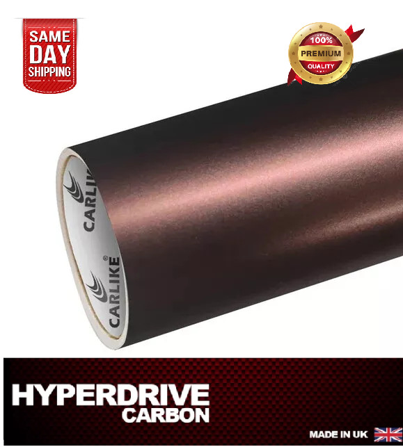 Vinyl Wrap Sheet Chrome Metallic Matte Dark Bronze Film Bubble Free UK!