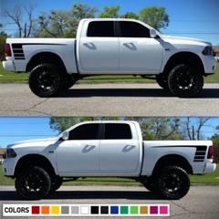 Stripes Decal For Dodge Ram Mirror 2008 2009 2010 2011 2012 2013 2014 2015 2016