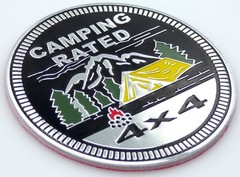1pc Camping Rated Sticker Decal Emblem 4×4 Badge Auto Truck Fender 6cm 2.36″