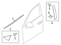 Genuine Mazda Door Applique BDTS-50-M10C