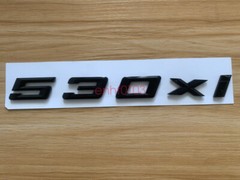 Gloss Black 3D ABS Letters Trunk 530xi Emblem Rear Badge for BMW 2017-2022 530xi