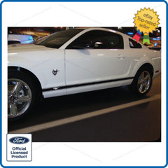 Ford Mustang Rocker Panel Door Side Stripes Decals – RL strips both side L and R