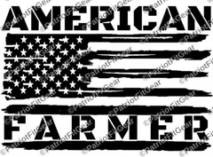 American Farmer,American Flag,Farming,Agribusiness,Dairy Farm,Custom Vinyl Decal