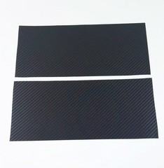 XYC Compatible with Chevrolet 2 pcs Carbon Fiber for Chevy Bowtie Black