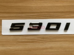 Gloss Black 3D ABS Letters Trunk 530i Emblem Rear Badge for BMW 2017-2022 530i