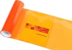 12” x 48” Universal Glossy Orange Tint Film with Squeegee for All Vehicles