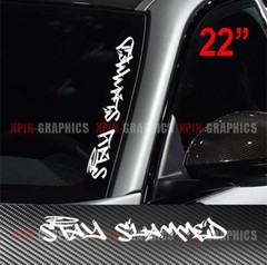 Stay Slammed Vinyl Windshield 22″ Mini Truck Lowered Fitment Decal Sticker JDM B