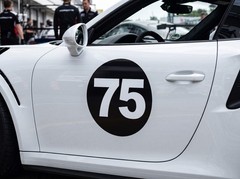 20″ Custom Racing Number Circle Decals Set of 2, Motorsport Style Vinyl Stickers