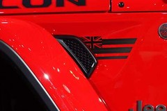 Premium Cast Matte Black Vinyl Flag Decals for Wrangler JL and Gladiator Fender